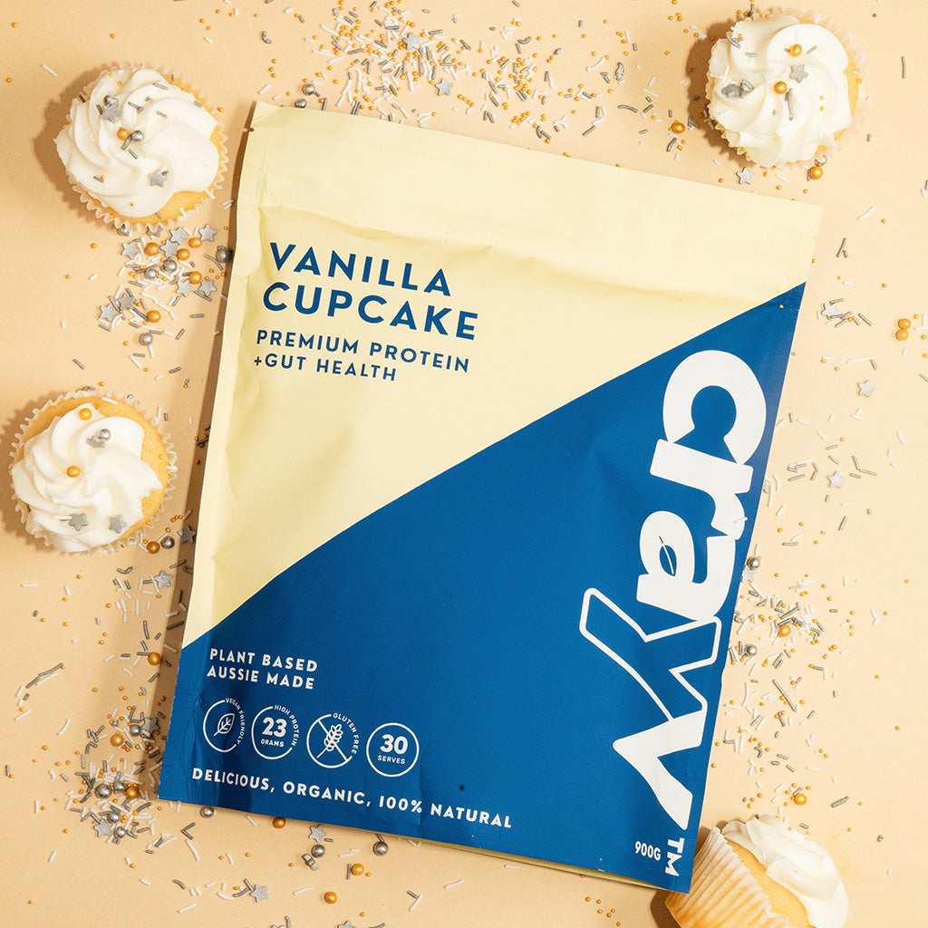 vanilla cupcake plantbased aussie made