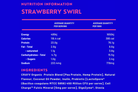 nutrition information of strawberry swirl